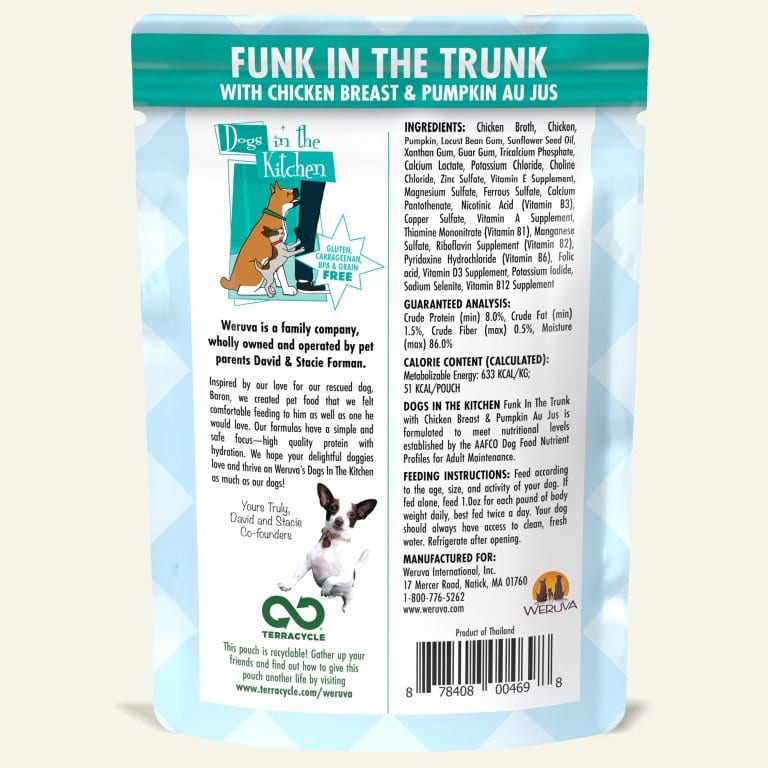 Weruva DITK Funk in the Trunk Wet Dog Food Pouches