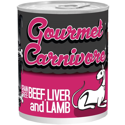 Tiki Dog Gourmet Carnivore Beef, Liver and Lamb Canned Dog Food