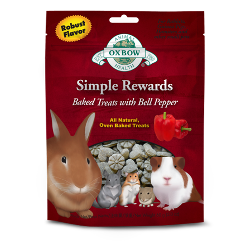 Oxbow Simple Rewards Baked Treats - Bell Pepper