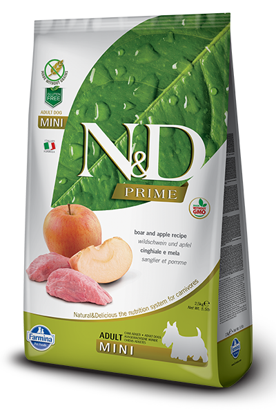 Farmina Natural & Delicious Prime Boar & Apple Adult Mini Dog Food