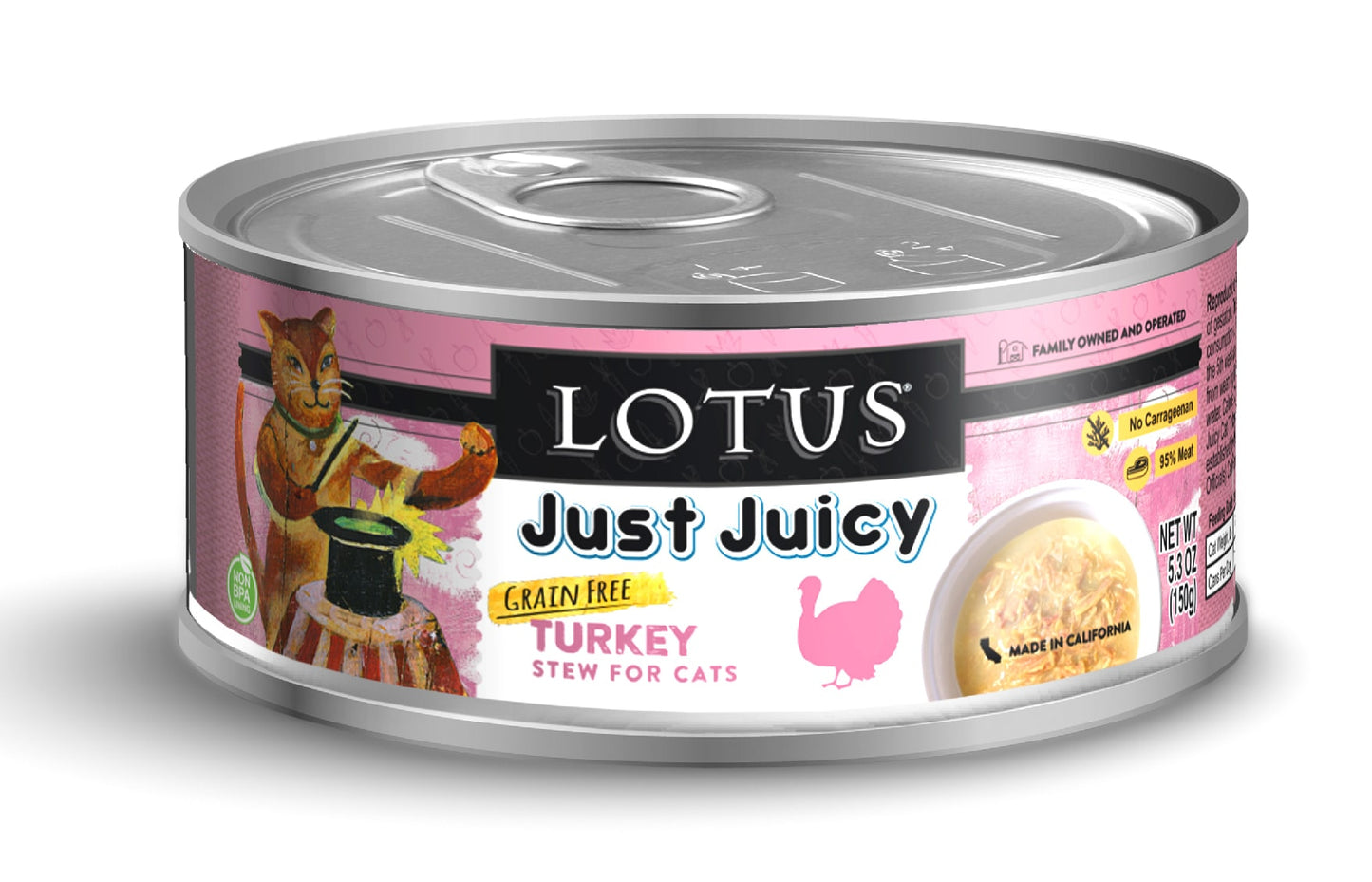 Lotus Cat Grain-Free Just Juicy Turkey Stew