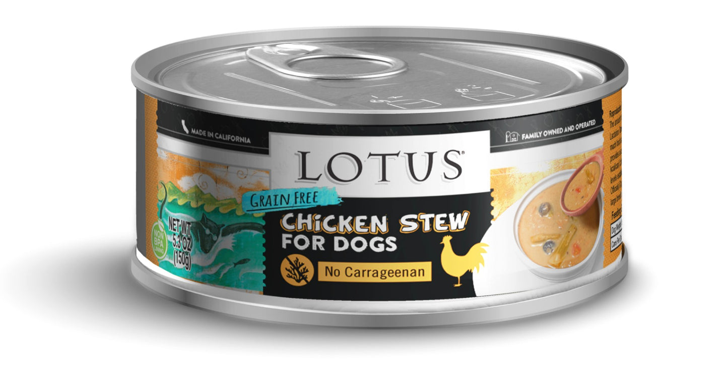 Lotus Grain Free Chicken Stew Canned Dog Food