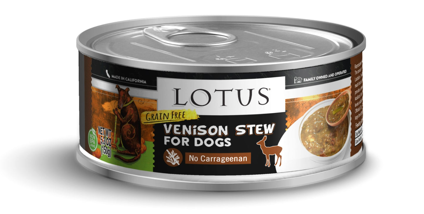 Lotus Dog Grain-Free Venison Stew for Dogs