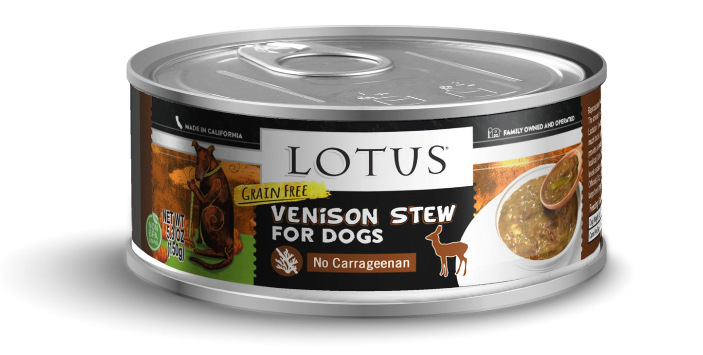 Lotus Dog Grain-Free Venison Stew Dog Food