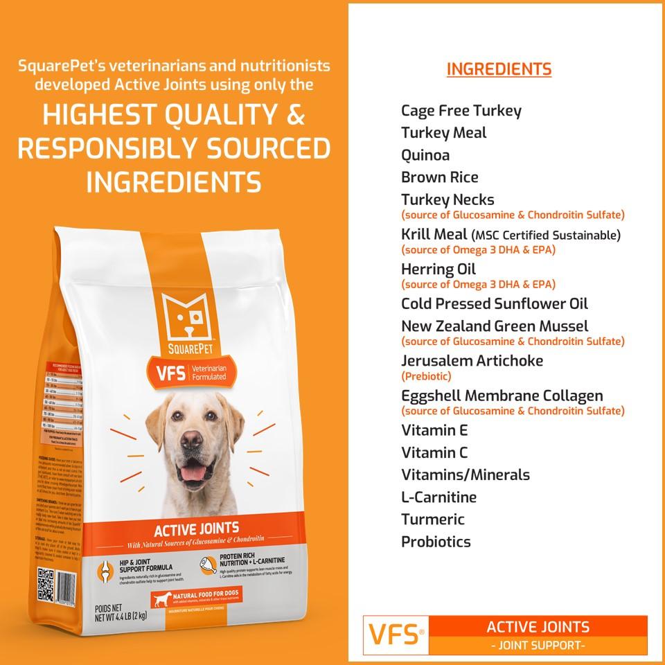 SquarePet VFS Canine Active Joints Formula Dry Dog Food