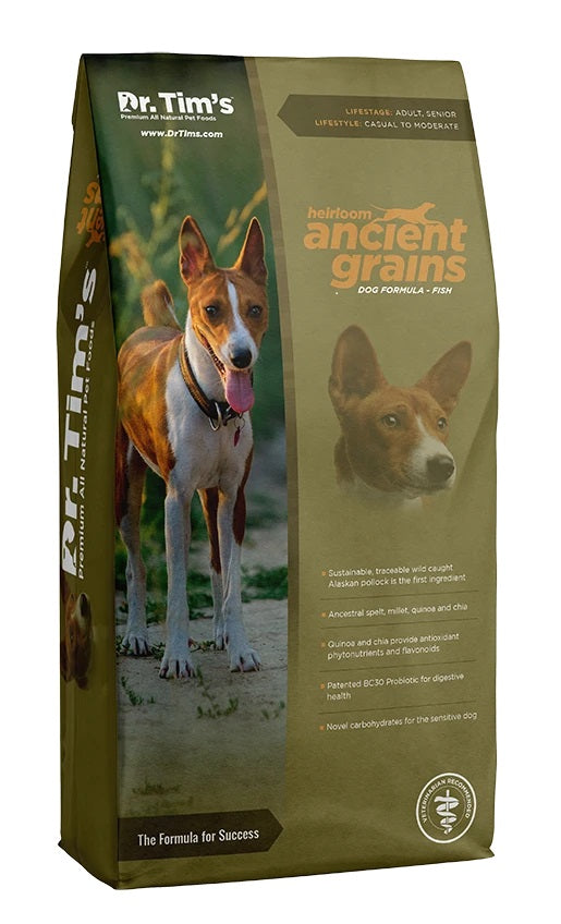 Dr. Tim's Heirloom Ancient Grains Fish Dry Dog Food