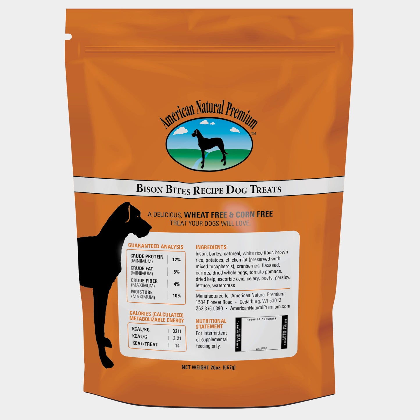 American Natural Premium Bison Bites Dog Treats