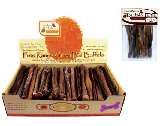 Canine Caviar Buffalo Bully Stix Dog Chews