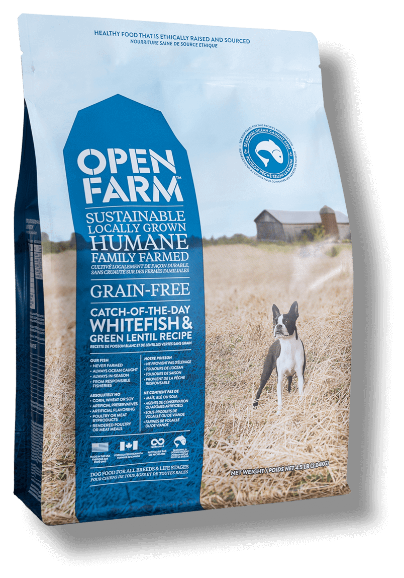 OPEN FARM Grain-Free Catch-Of-The-Season Whitefish & Green Lentil Recipe for Dogs