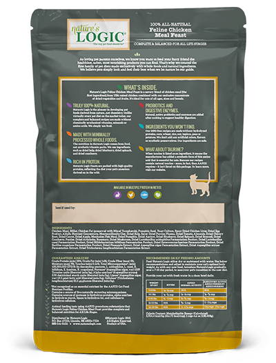 Nature's Logic Chicken Meal Feast Dry Food for Cats