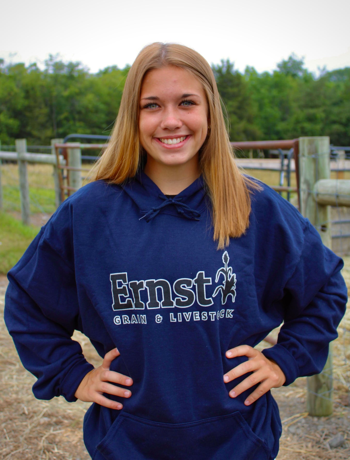 Navy EG& L Hoodie