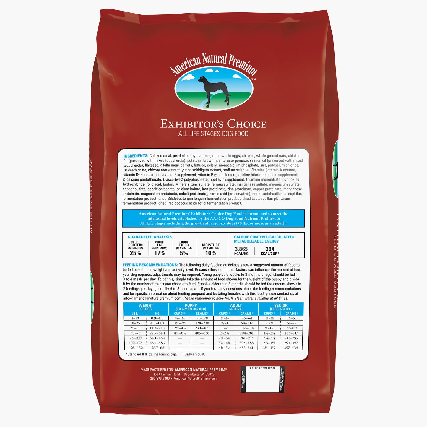 American Natural Premium Exhibitor's Choice Recipe Dog Food