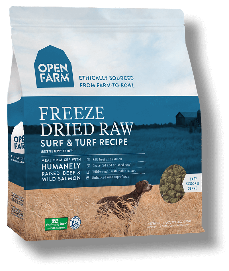 OPEN FARM Grain-Free Freeze-Dried Surf & Turf Recipe for Dogs