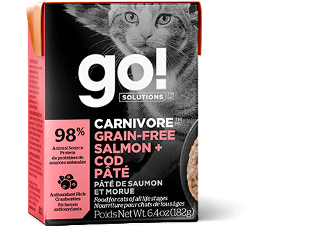 Go! Carnivore Grain Free Salmon + Cod Pâté for Cats