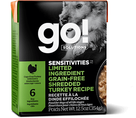 Go! Sensitivities Limited Ingredient Grain Free Shredded Turkey Recipe for dogs 