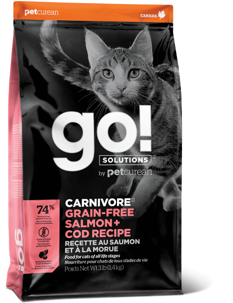 Go! Solutions Carnivore Grain Free Salmon and Cod Recipe for Cats