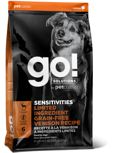 Go! Sensitivities Limited Ingredient Grain Free Venison Recipe for Dogs