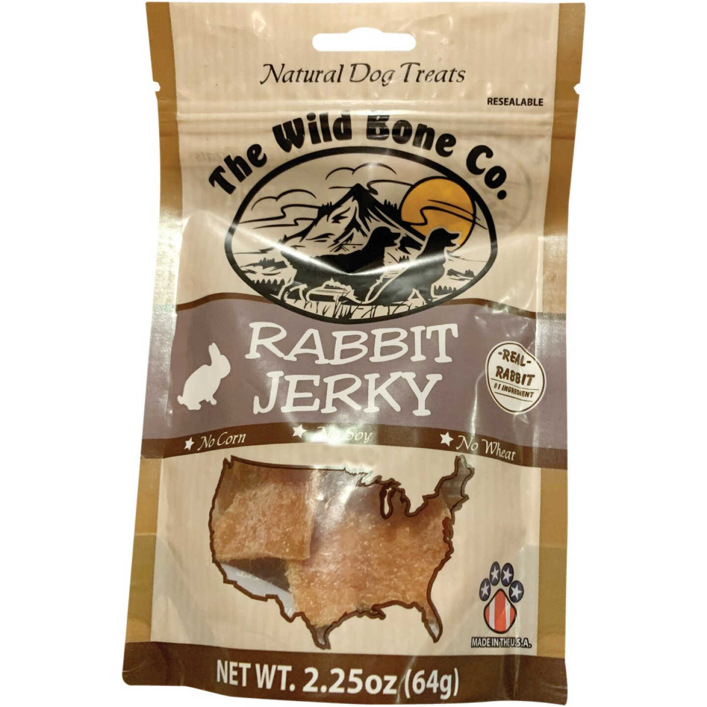 The Wild Bone Co. Rabbit Jerky Hearty Pet