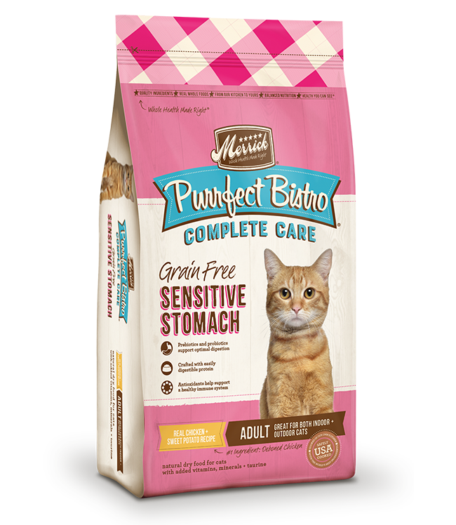 Merrick Purrfect Bistro Complete Care Sensitive Stomach Recipe Dry Cat Food