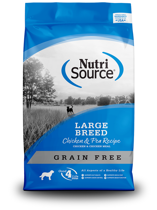 Nutrisource Grain Free Large Breed Chicken and Pea Dry Dog Food