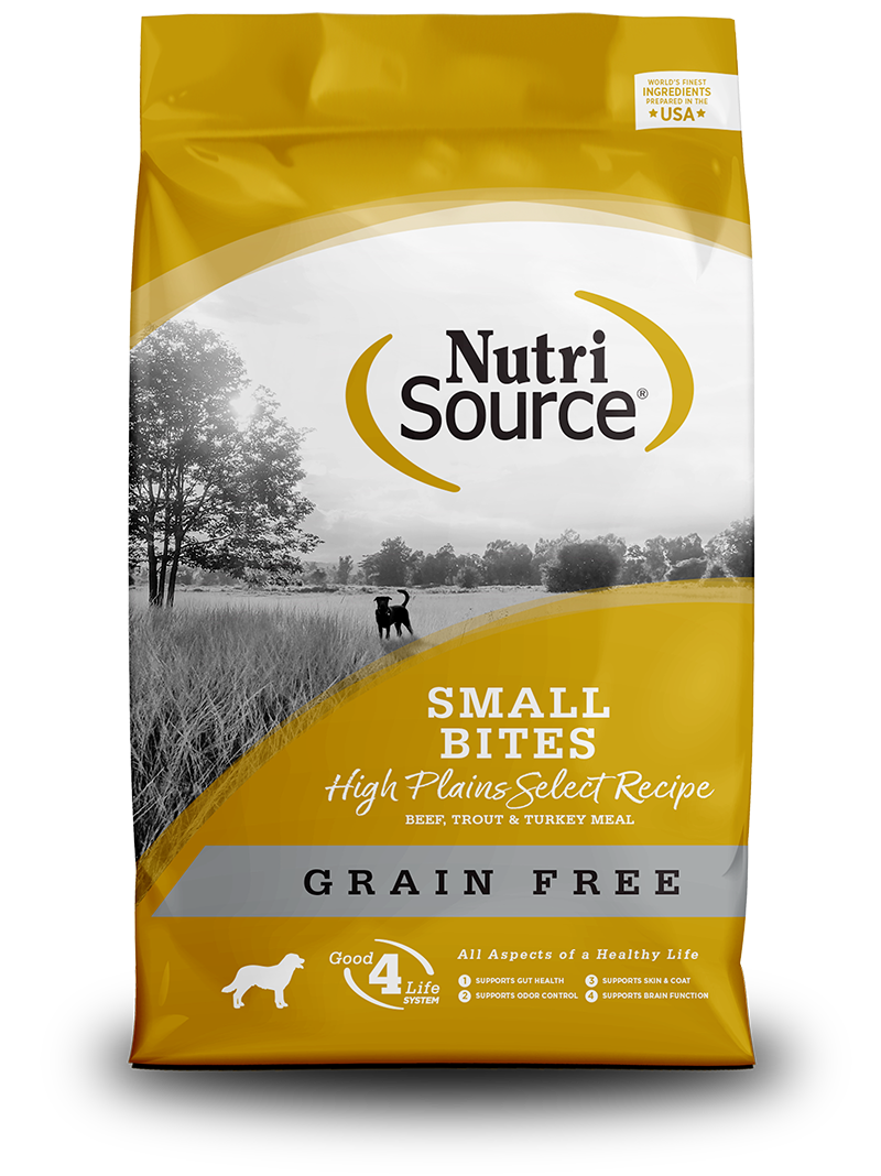 Nutrisource Grain Free Small Bites High Plains Select Formula Dry Dog Food