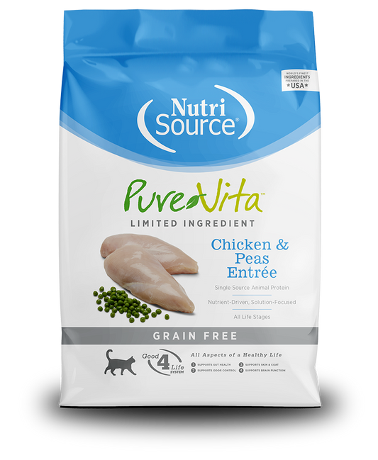 PureVita Grain Free Chicken and Peas Dry Cat Food
