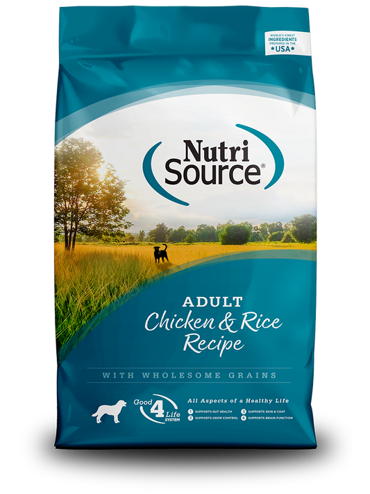 Nutrisource Adult Chicken and Rice Formula Dry Dog Food