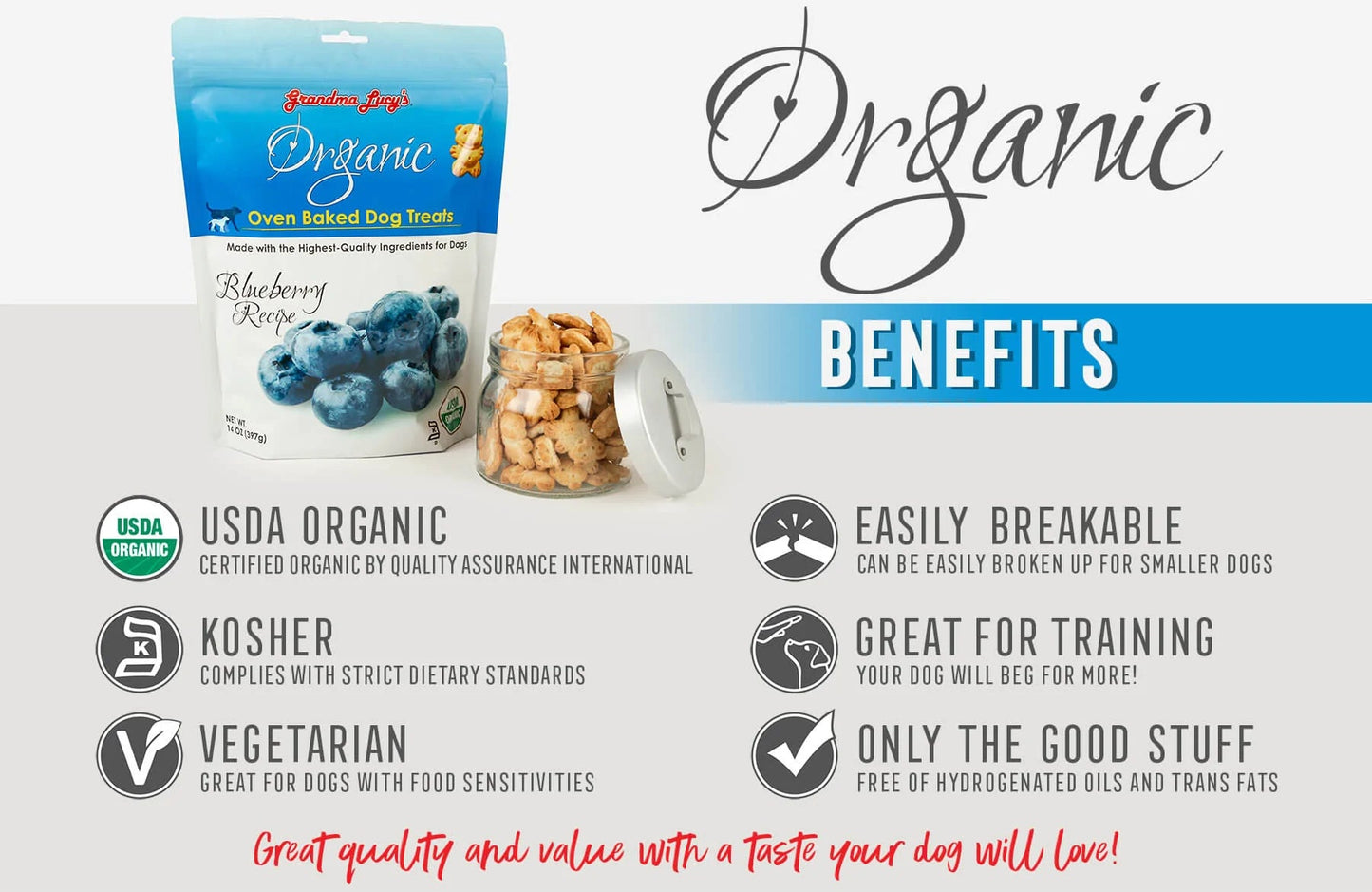 Grandma Lucy's Organic Blueberry Dog Treats