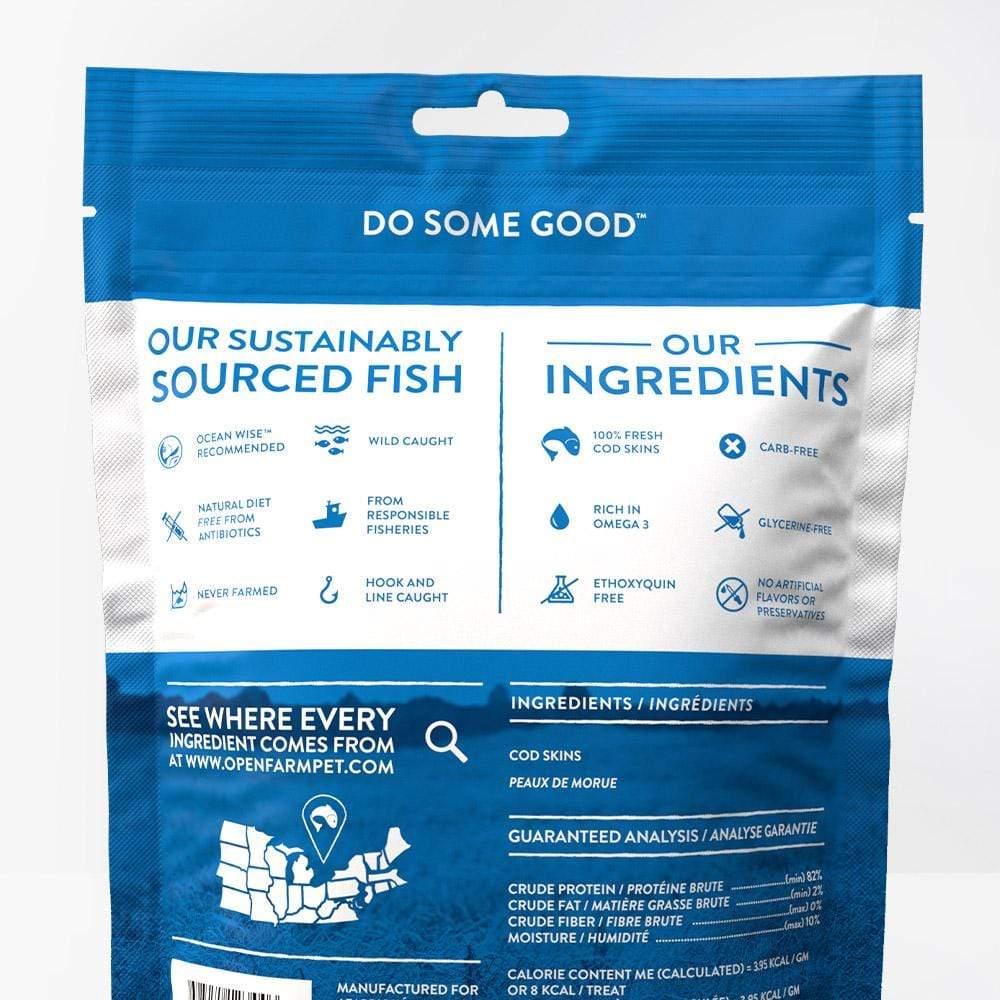 OPEN FARM Grain-Free Dehydrated Cod Treats for Dogs