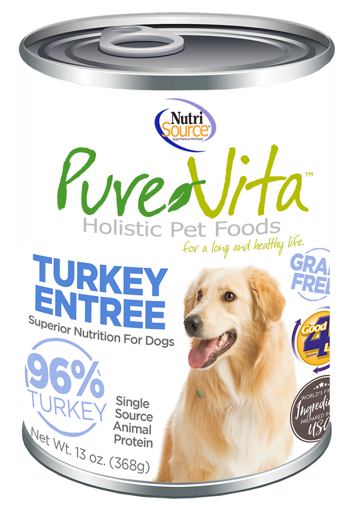 PureVita Grain Free Turkey Entrée Wet Dog Food