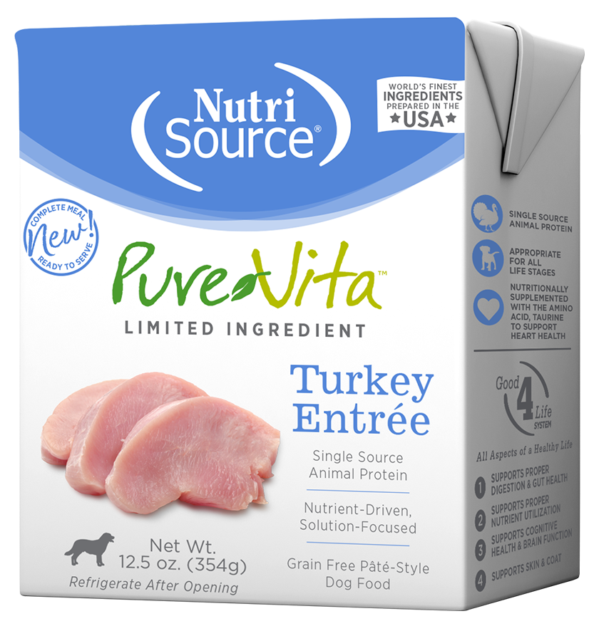 PureVita Grain Free Turkey Entrée Wet Dog Food