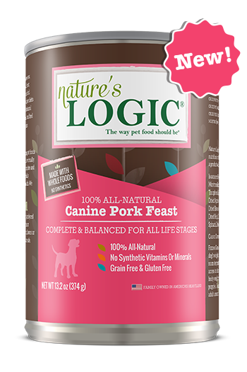 Nature's Logic Canine Pork Feast Canned Dog Food