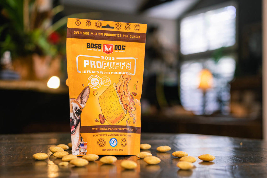 Boss Dog Propuffs Treat for Dogs Real Peanut Butter Flavor