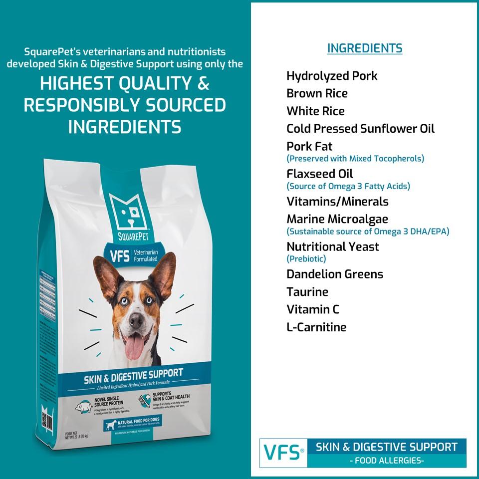 SquarePet VFS Canine Skin & Digestive Support Formula Dry Dog Food