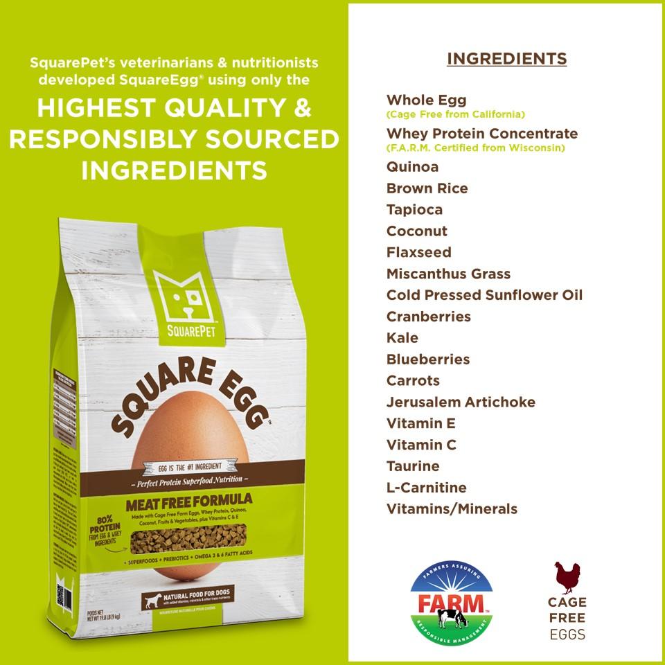 SquarePet Square Egg Canine Meat Free Formula