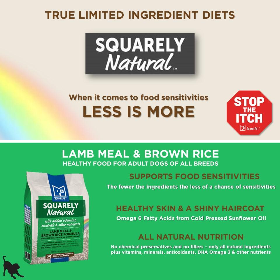 SquarePet Squarely Natural Canine Lamb Meal & Brown Rice Formula