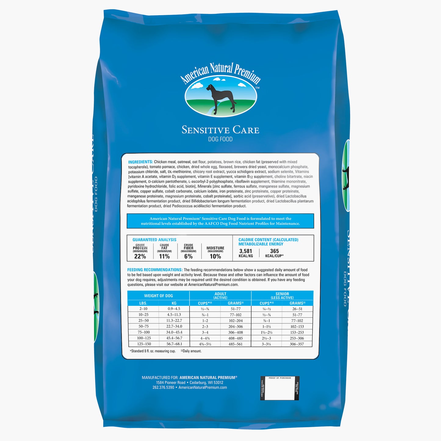 American Natural Premium Sensitive Care Recipe for Dogs