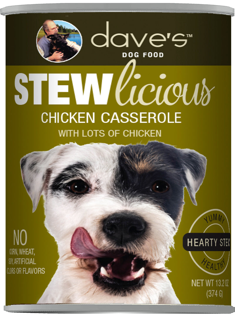 Dave's Stewlicious Chicken Casserole Canned Dog Food