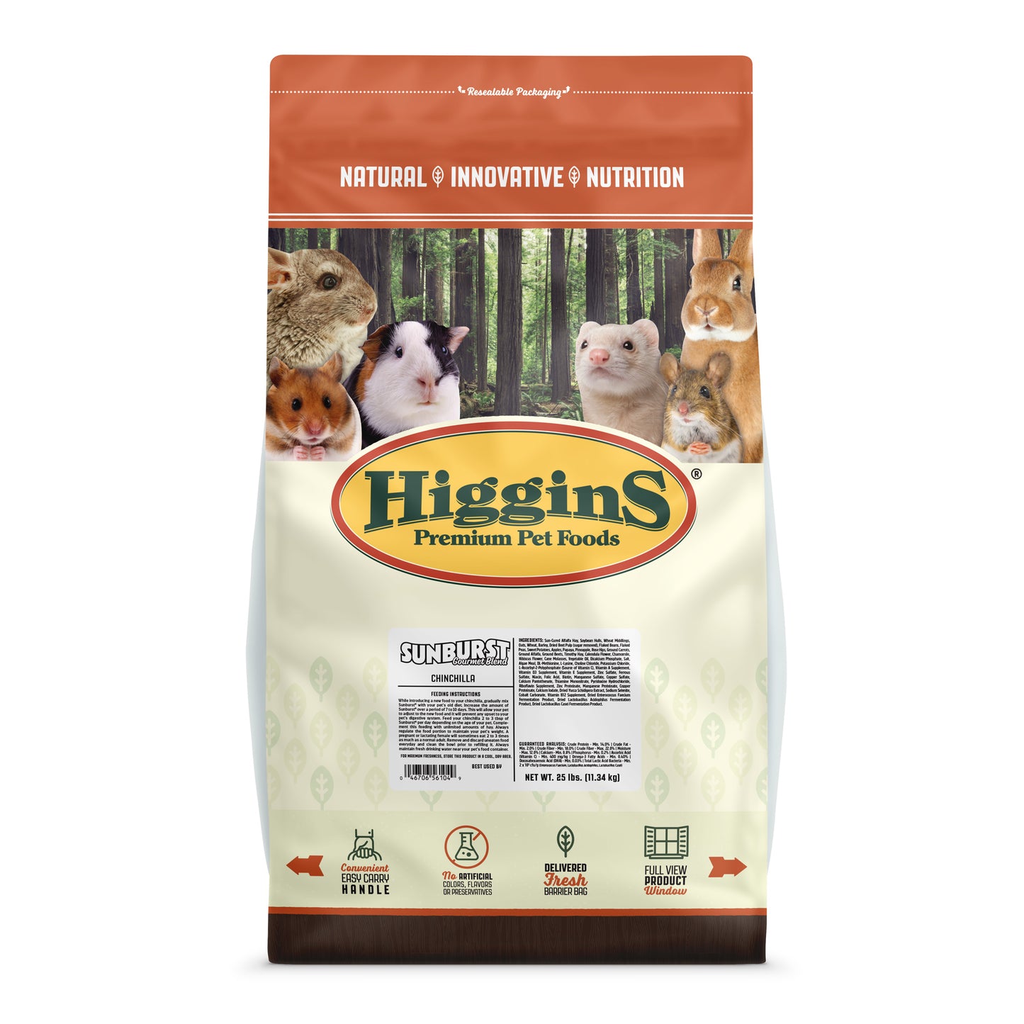 Higgins Sunburst Gourmet Blend Chinchilla Food