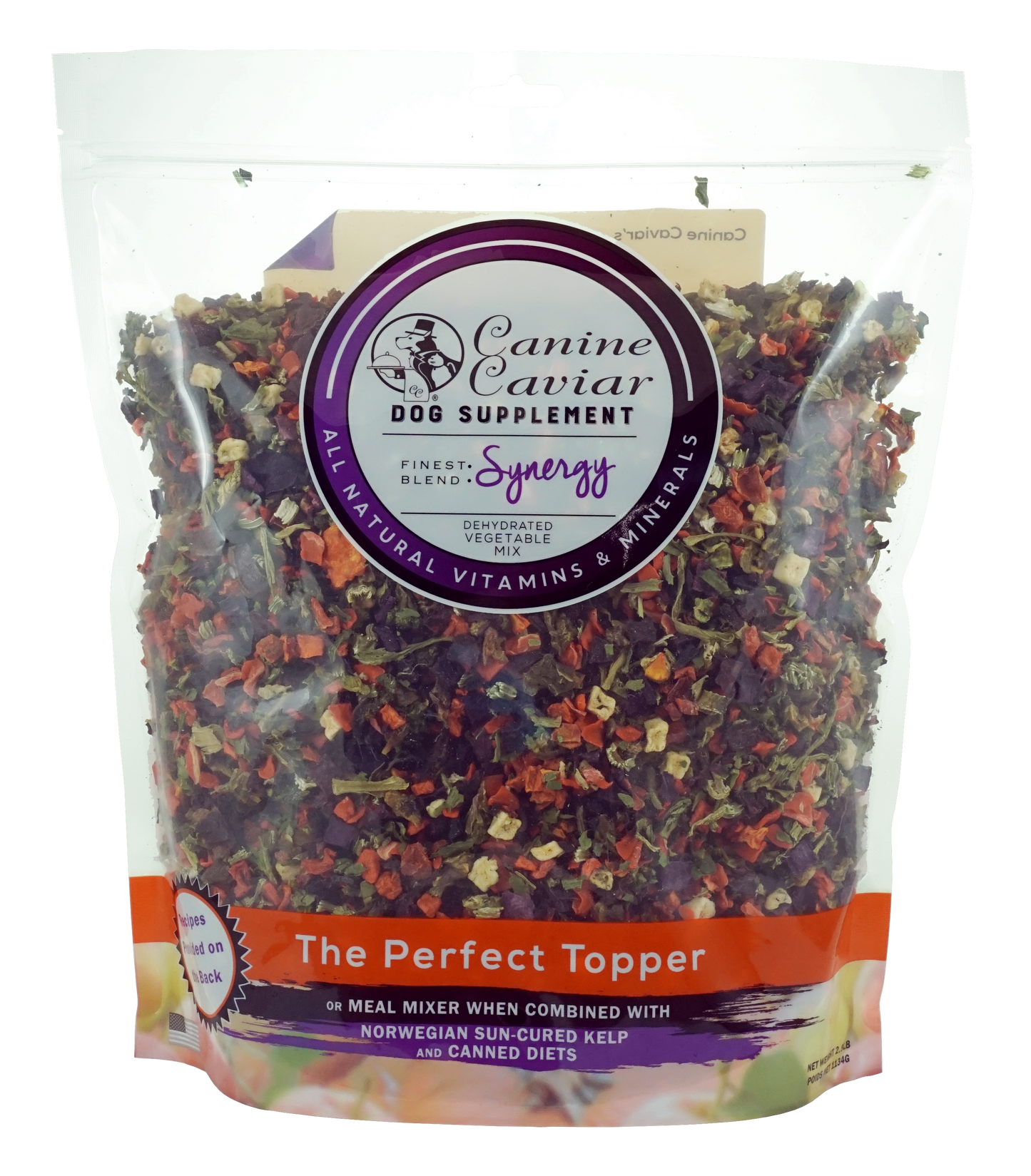Canine Caviar Synergy Dehydrated Vegetable Mix for Dogs