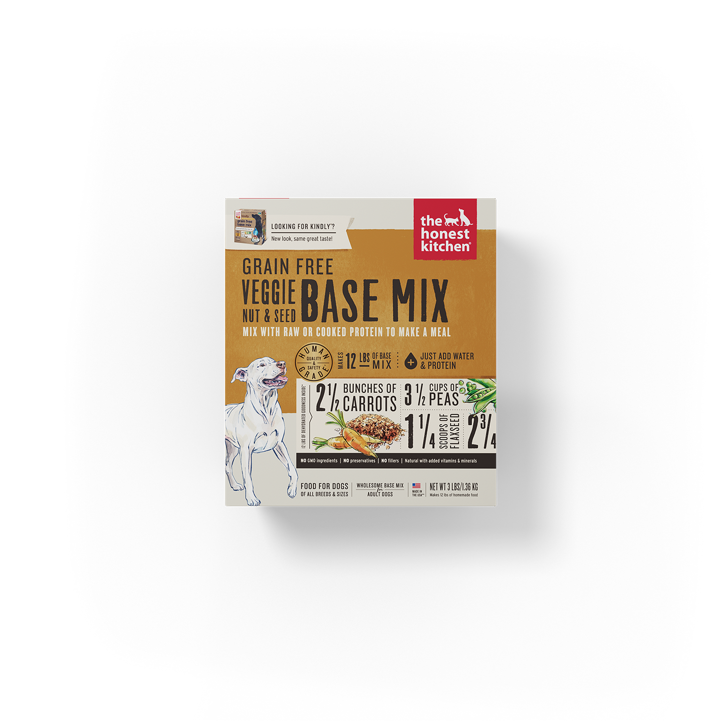 The Honest Kitchen Dehydrated Grain Free Veggie, Nut & Seed Base Mix Dog Food