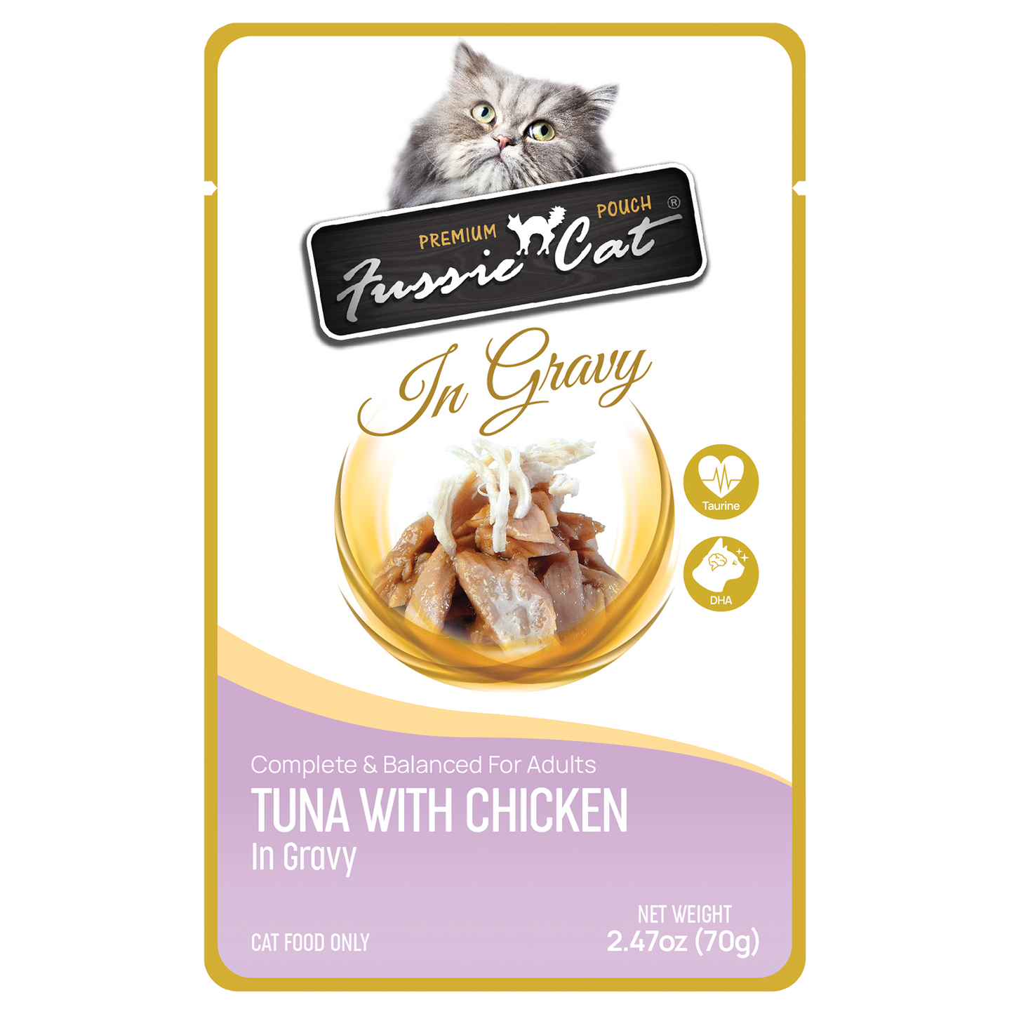 Fussie Cat Tuna With Chicken In Gravy Wet Cat Food