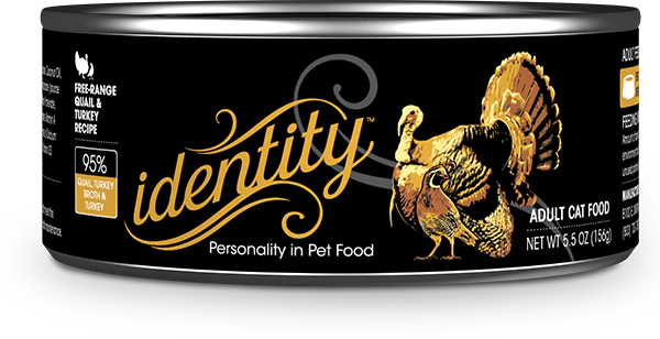 Identity 95% Free-Range Quail, Turkey Broth & Turkey Pate Wet Cat Food