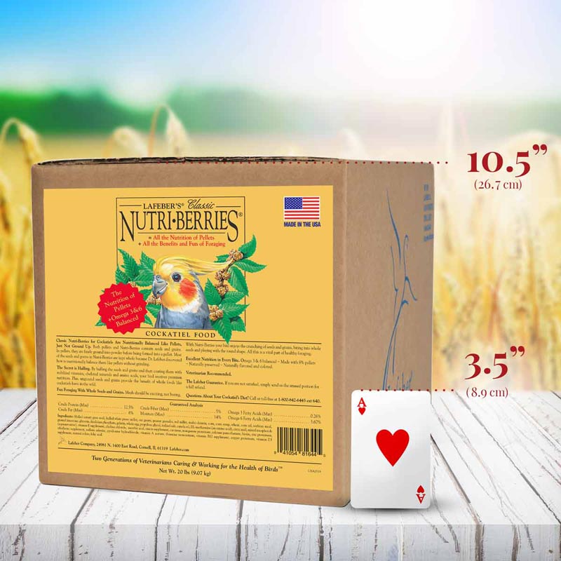Lafeber's Classic Nutri-Berries for Cockatiels Bird Food