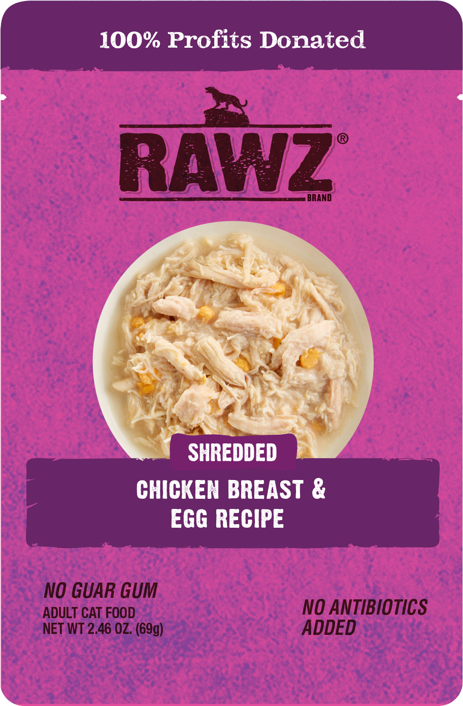 RAWZ® Shredded Chicken Breast & Egg Recipe Wet Cat Food
