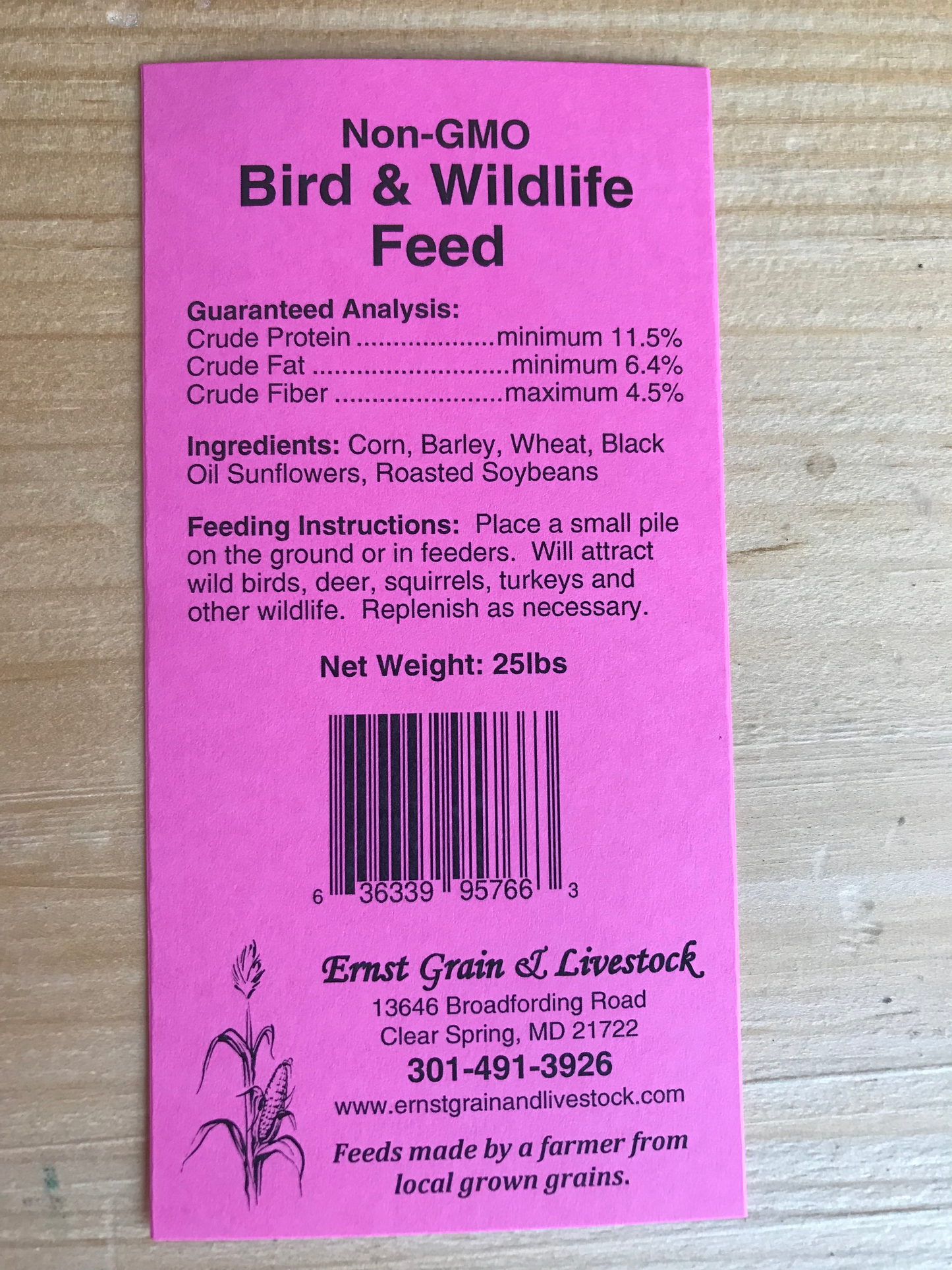 Ernst Grain Bird & Wildlife Feed, Non-GMO