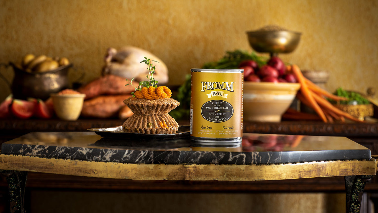 Fromm Grain Free Chicken and Sweet Potato Pate Canned Dog Food