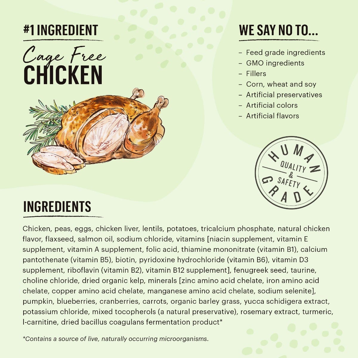 The Honest Kitchen Grain-Free Chicken Whole Food Clusters for Cats