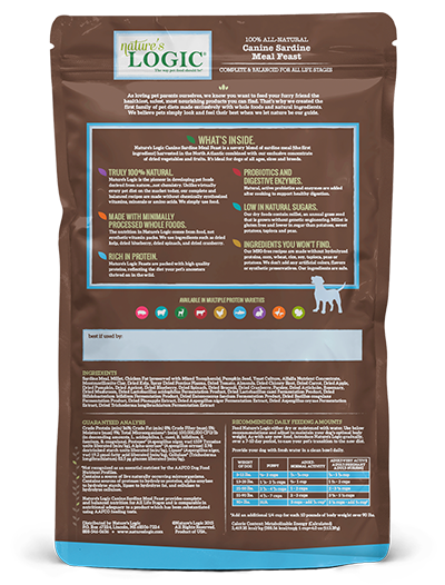 Nature's Logic Sardine Meal Feast Dry Food for Dogs