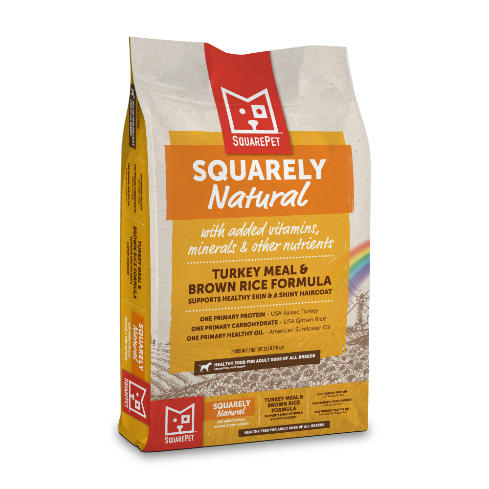 SquarePet Squarely Natural Canine Turkey Meal & Brown Rice Formula